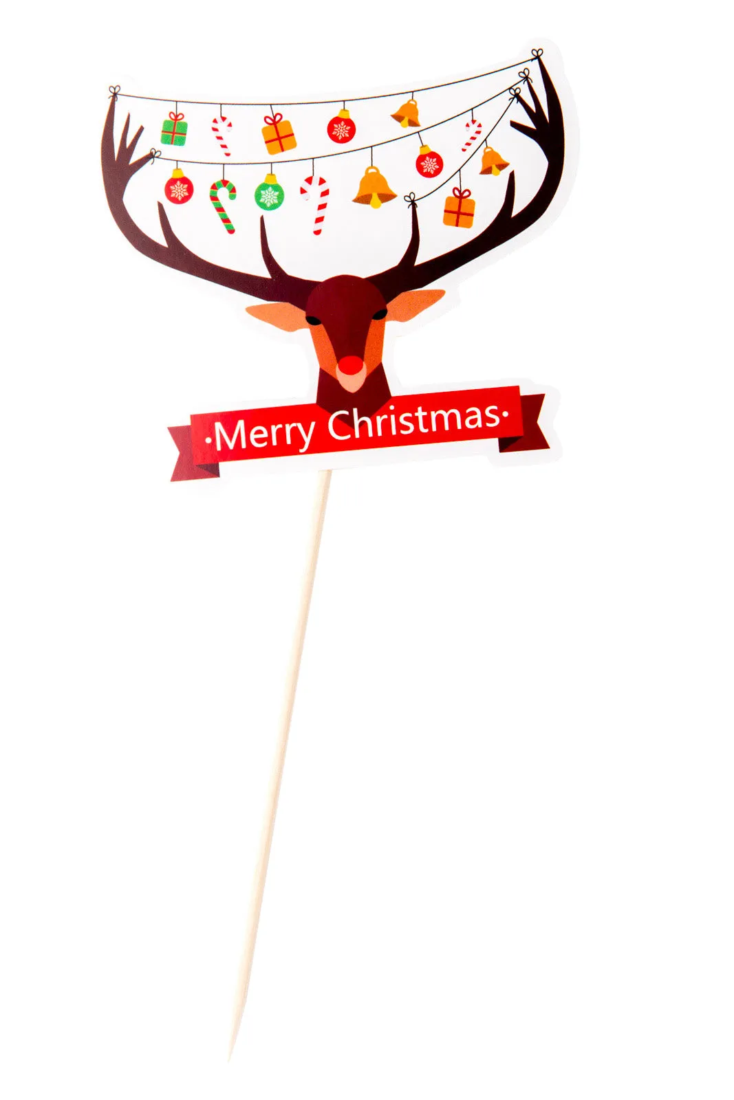 Christmas santa gingerman snowman cupcake topper DIY kit