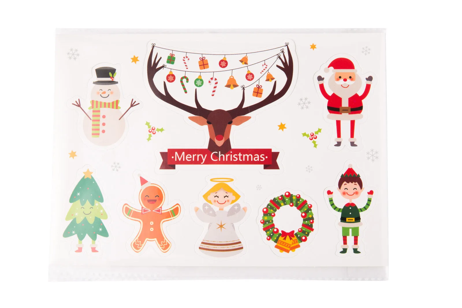 Christmas santa gingerman snowman cupcake topper DIY kit