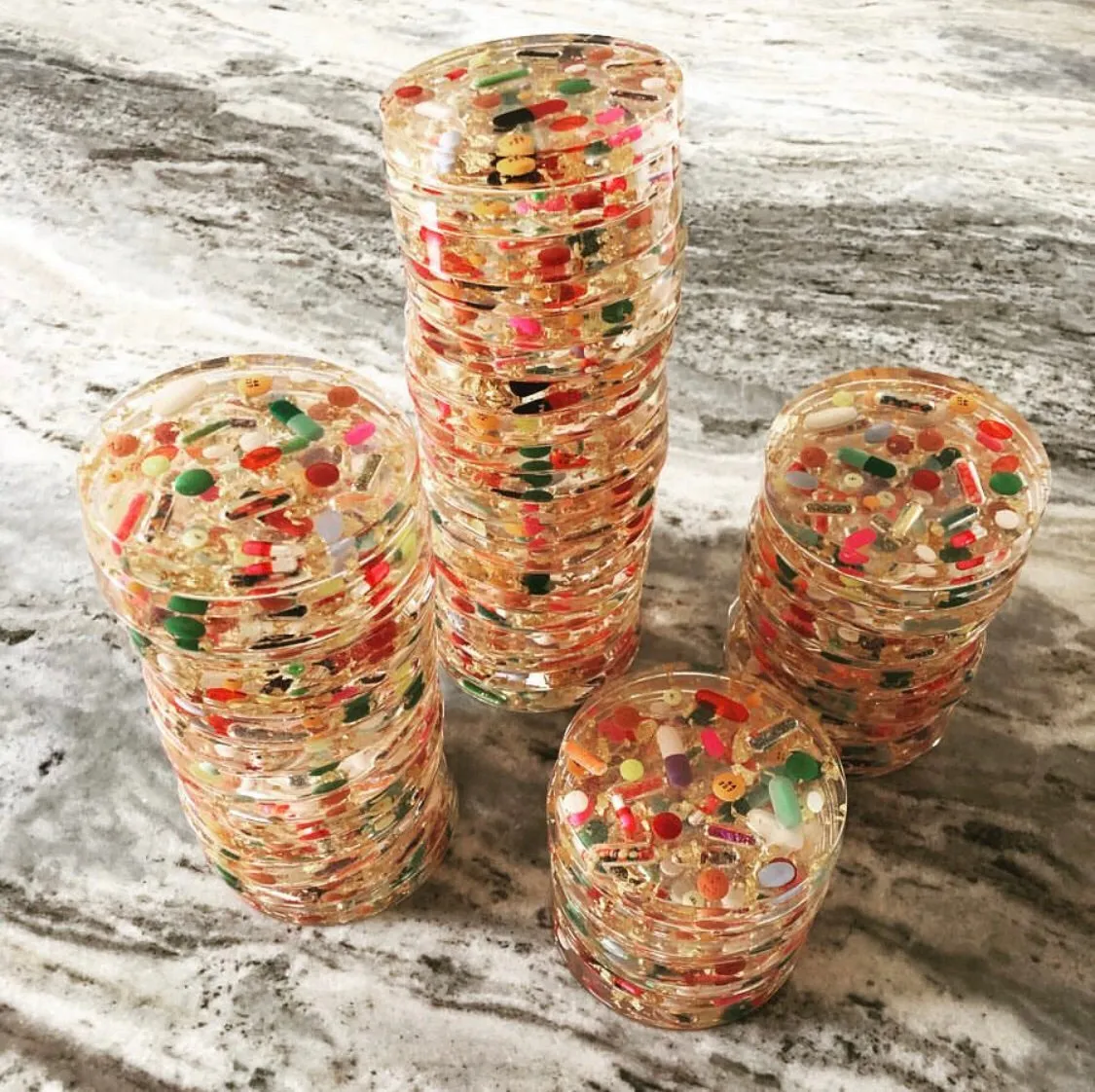 Classic Pill Petri with Gold Leaf