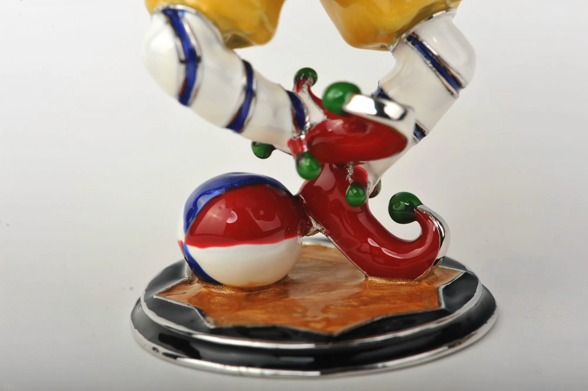 Colorful Jester Playing the Drum