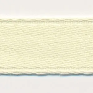 Cotton Single-Face Satin Ribbon #02 Cream