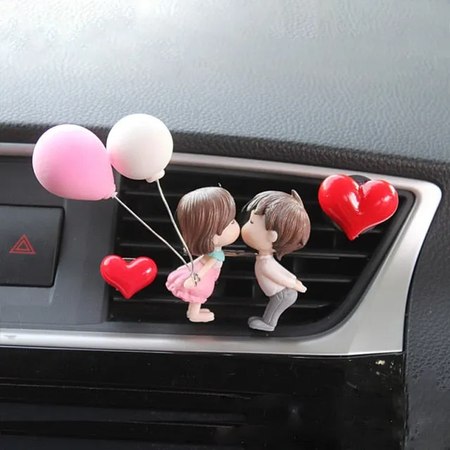 Creative Couple Car Air Outlet Perfume Clip