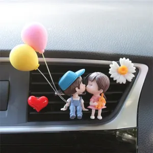 Creative Couple Car Air Outlet Perfume Clip