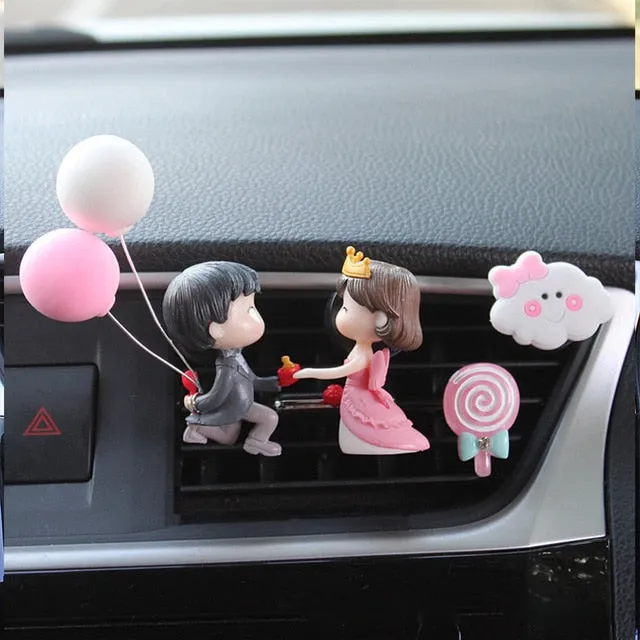 Creative Couple Car Air Outlet Perfume Clip