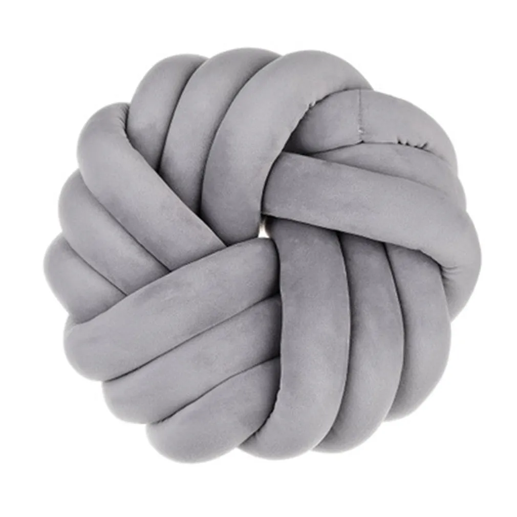 Creative Handmade Plush Knotted Pillow