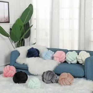 Creative Handmade Plush Knotted Pillow