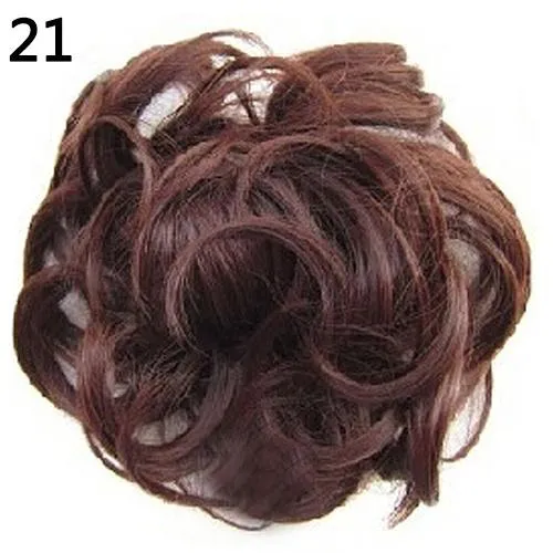 Creative Natural Women Wavy Curly Bun Synthetic Bun Hair Extension Chignon Hairpieces