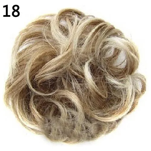 Creative Natural Women Wavy Curly Bun Synthetic Bun Hair Extension Chignon Hairpieces