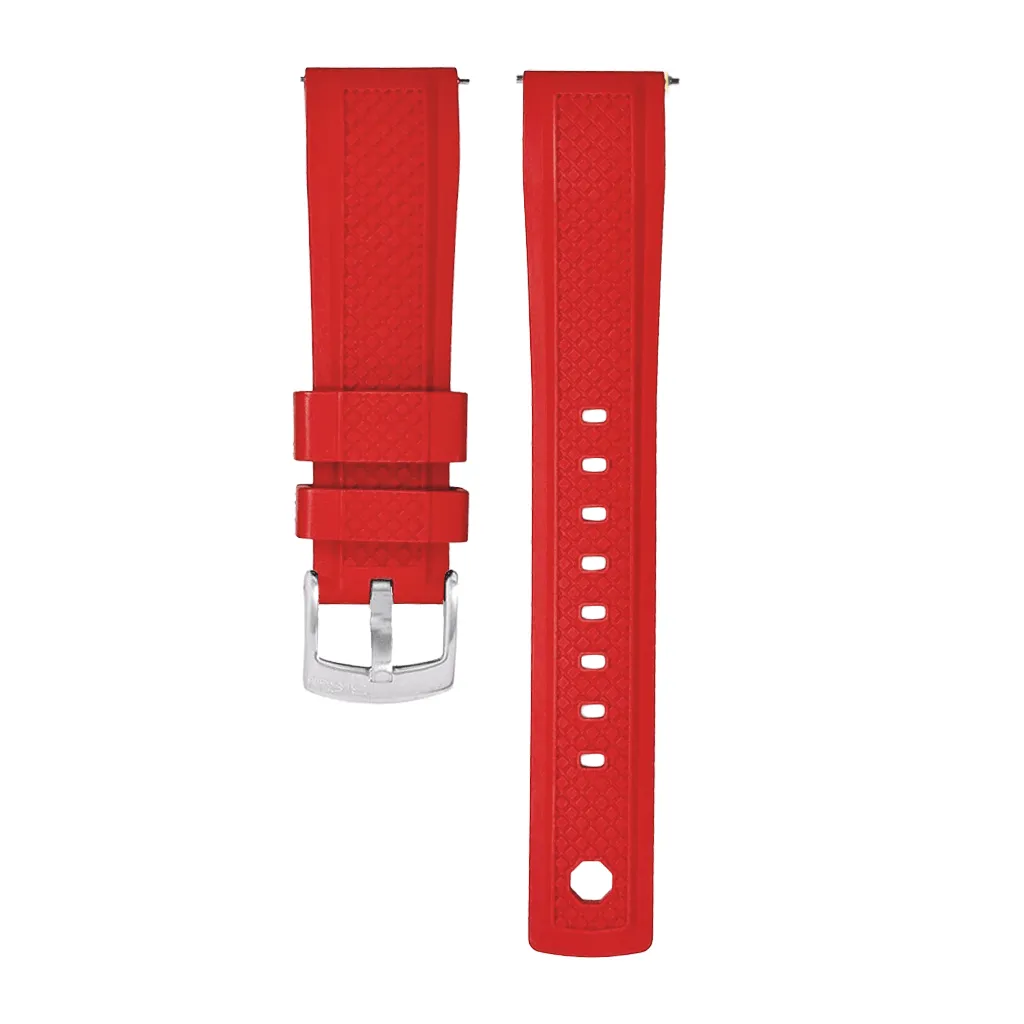 Crosshatch Rubber - Red