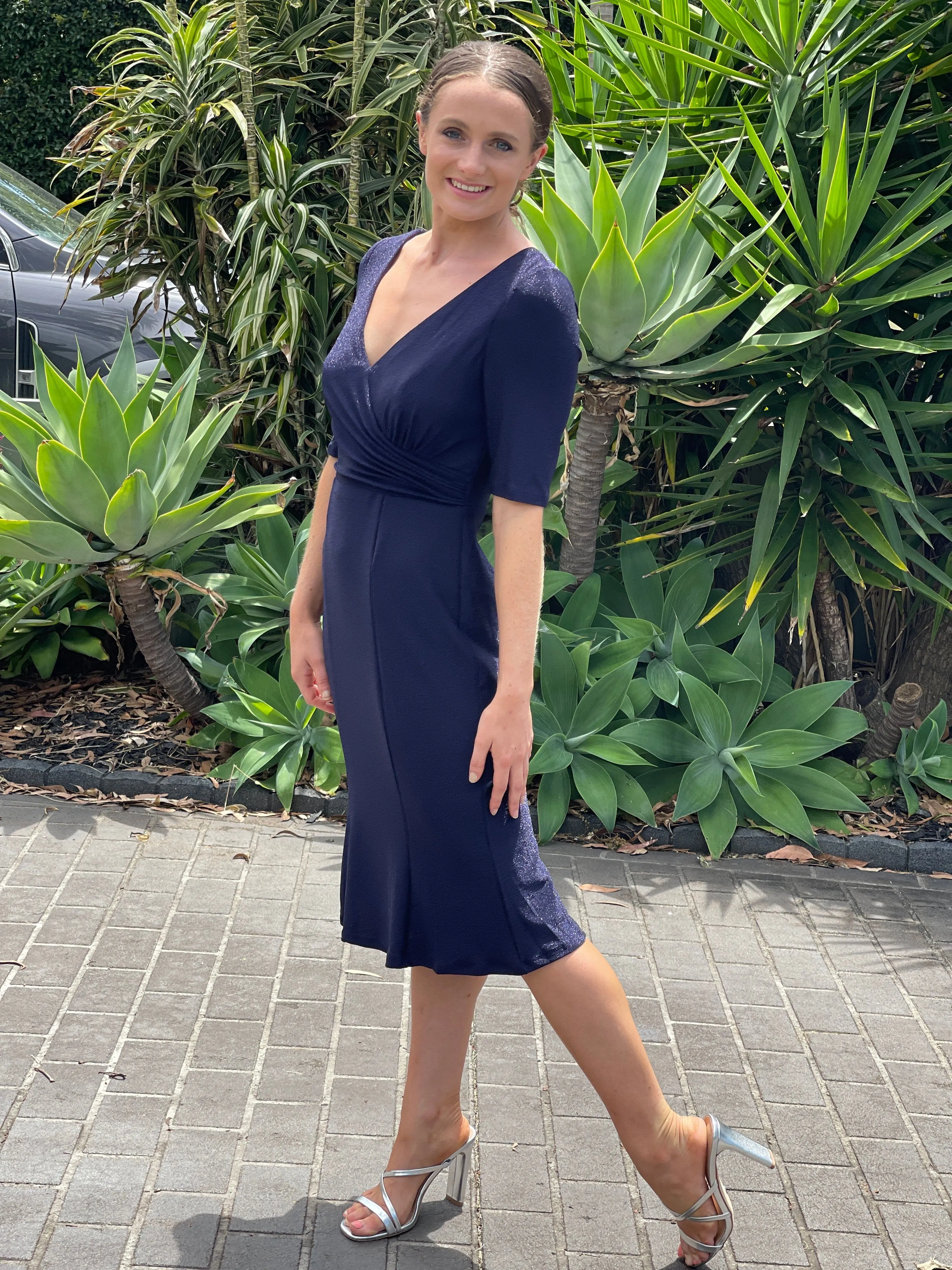 Cubana Navy Event Dress