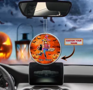 Custom Car Ornament - Hippie Girl Halloween - 60