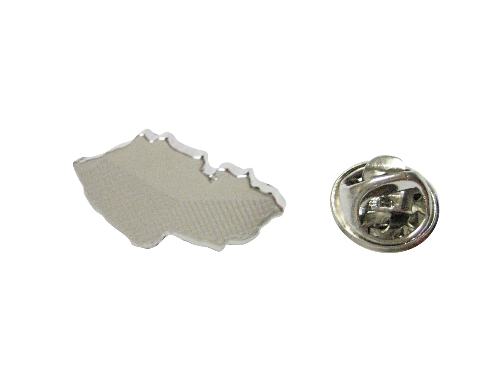 Czech Republic Czechia Map Shape and Flag Design Lapel Pin