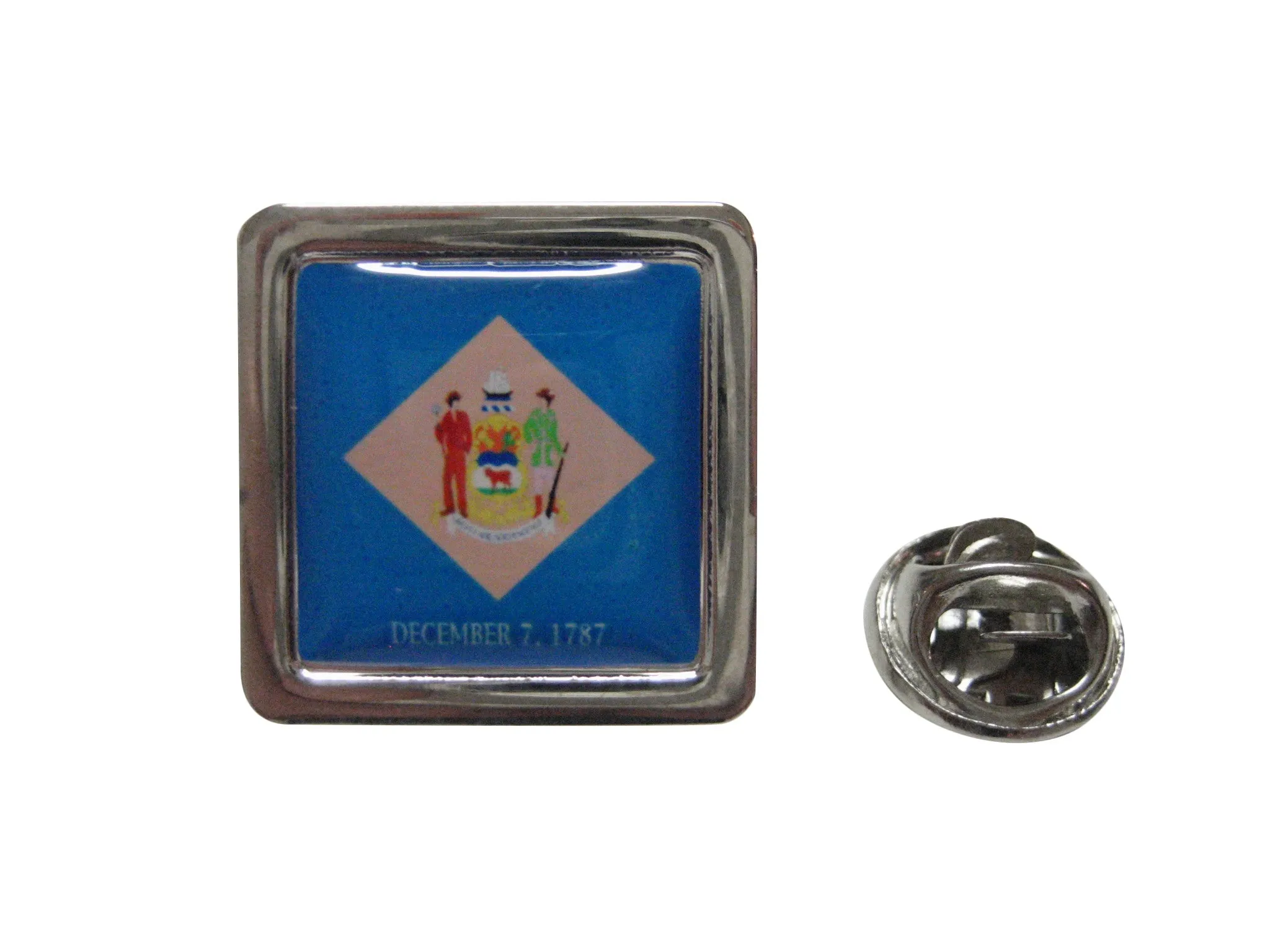 Delaware Flag Design Lapel Pin