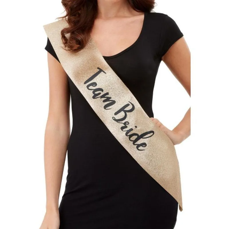 Deluxe Glitter Team Bride Sash