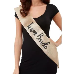 Deluxe Glitter Team Bride Sash