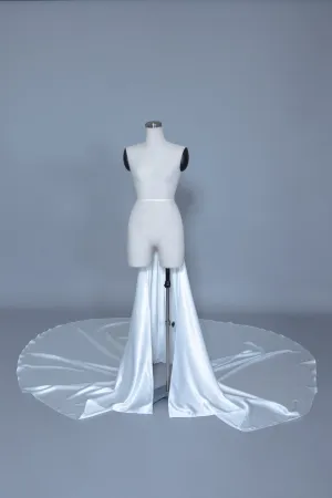 Detachable Satin Wedding Train (#Calix)