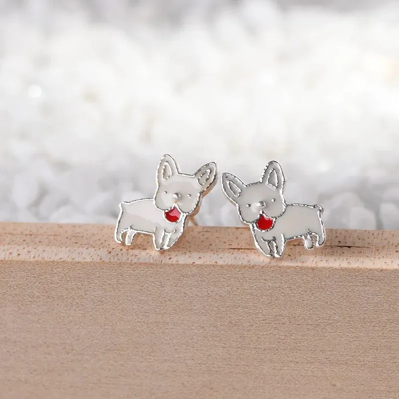 Dog Stud Earrings