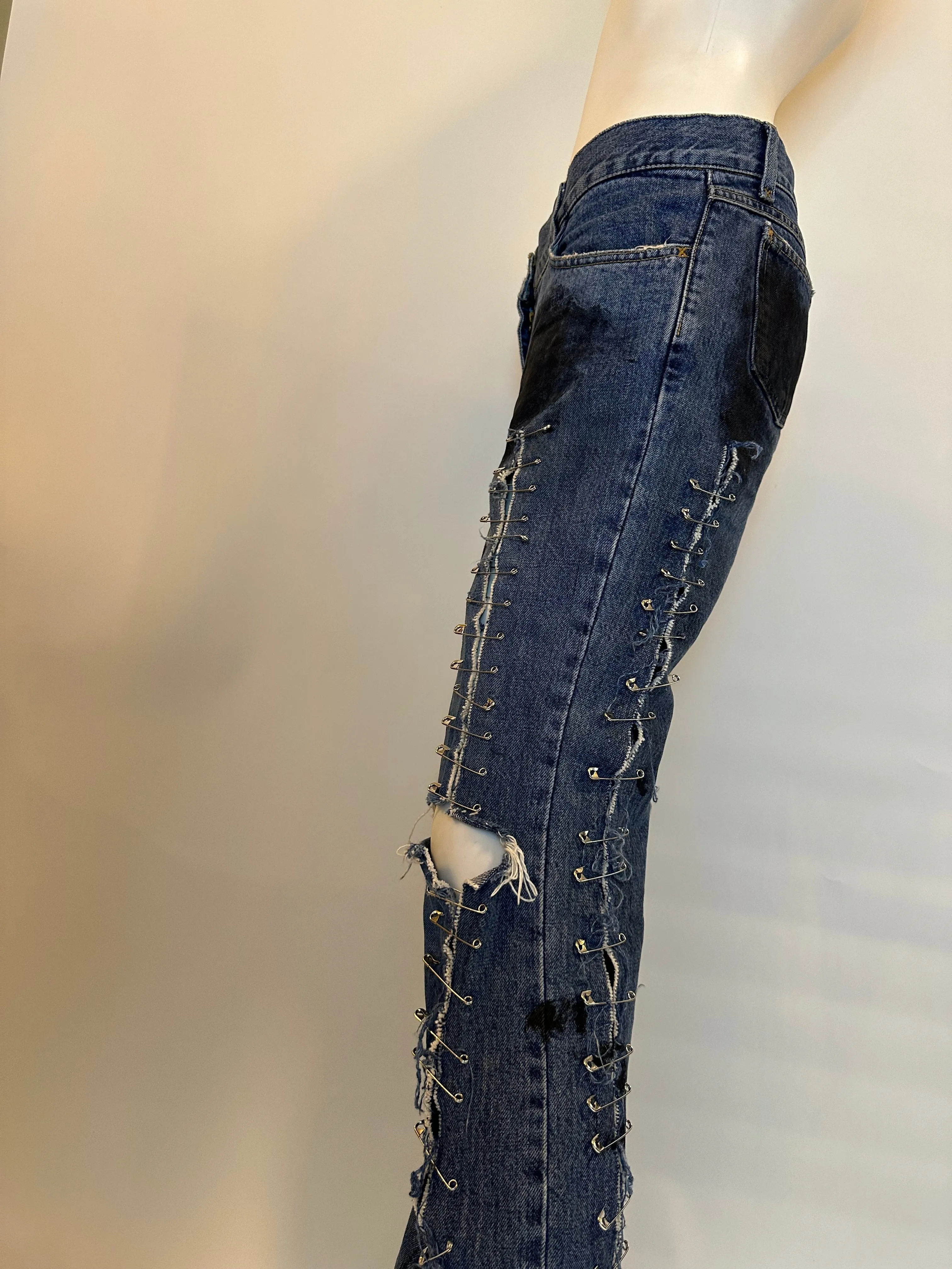 Dolce & Gabbana SS 2001 Safety Pin Jeans