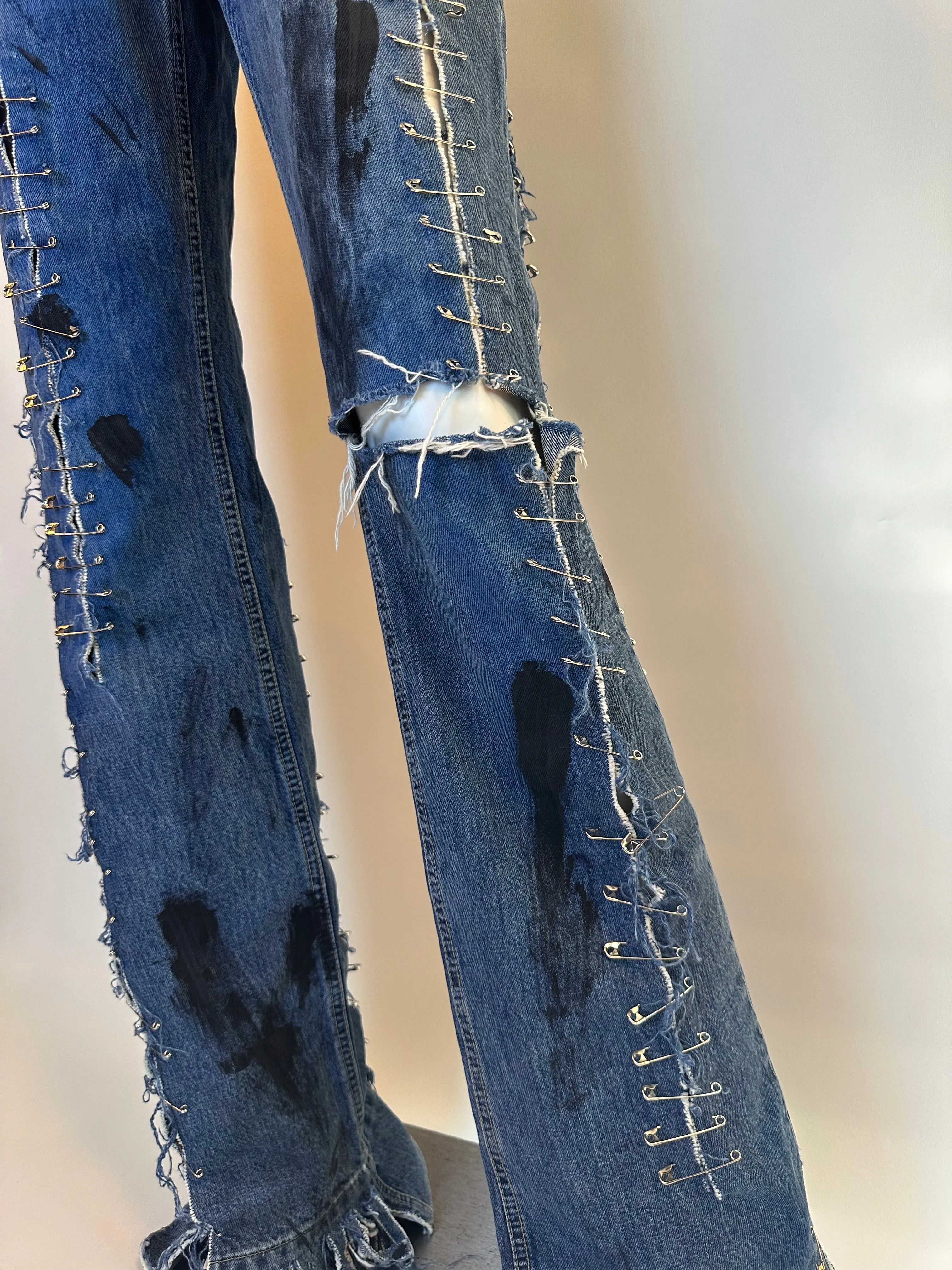 Dolce & Gabbana SS 2001 Safety Pin Jeans