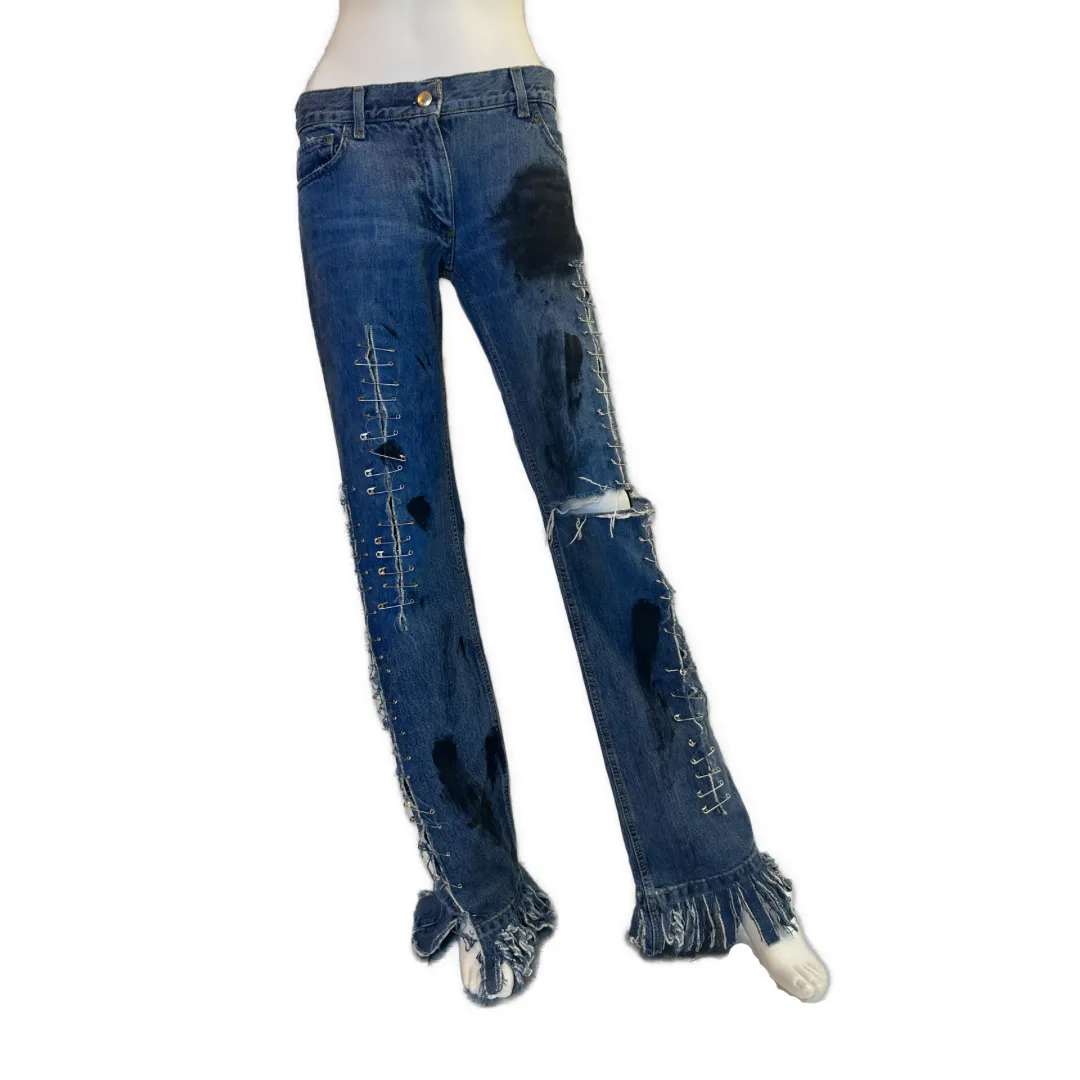 Dolce & Gabbana SS 2001 Safety Pin Jeans