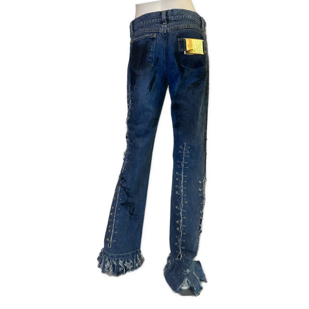 Dolce & Gabbana SS 2001 Safety Pin Jeans