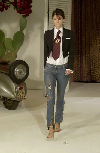 Dolce & Gabbana SS 2001 Safety Pin Jeans