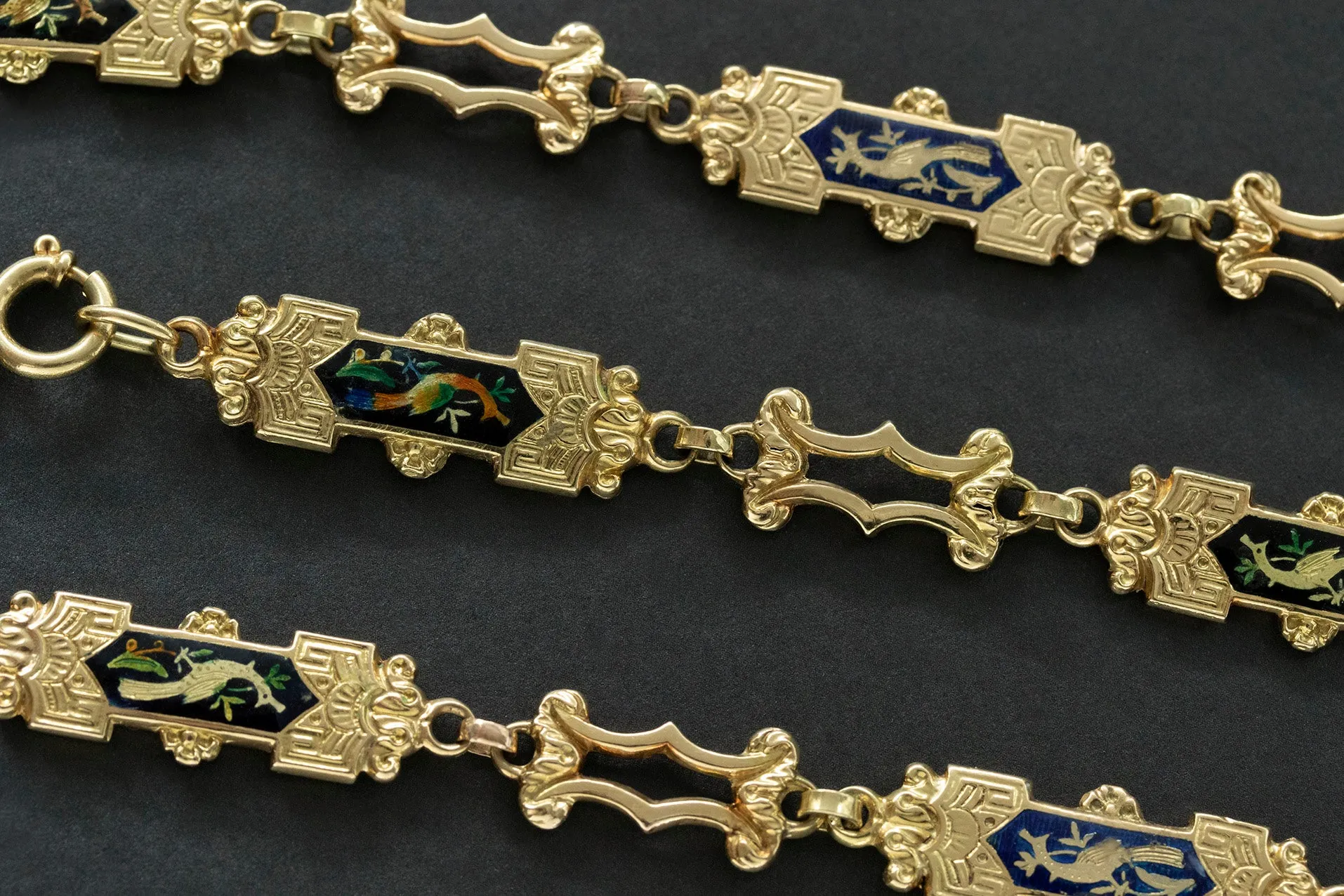 Early 19th Century Swiss Enamel Chain