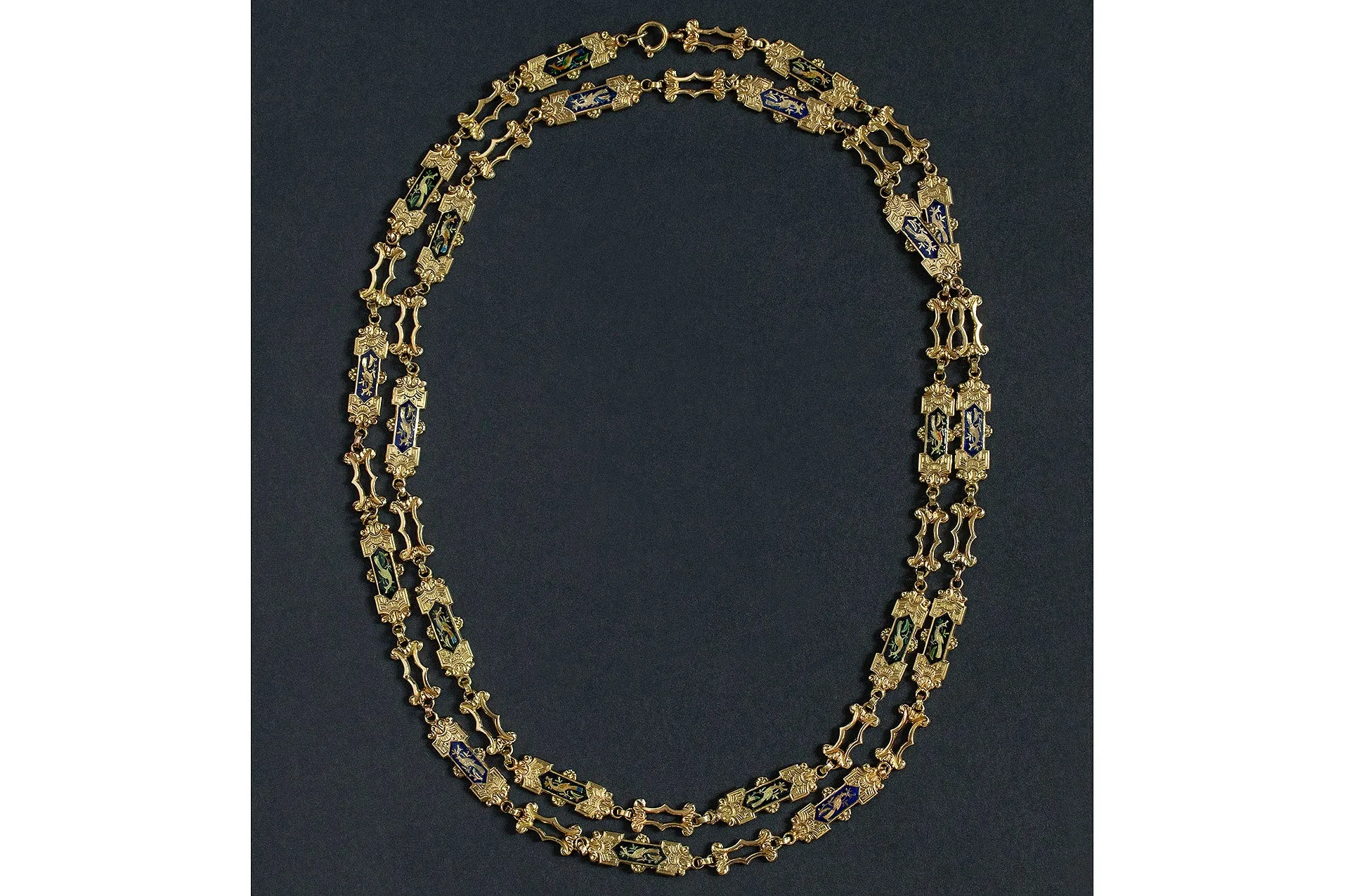 Early 19th Century Swiss Enamel Chain