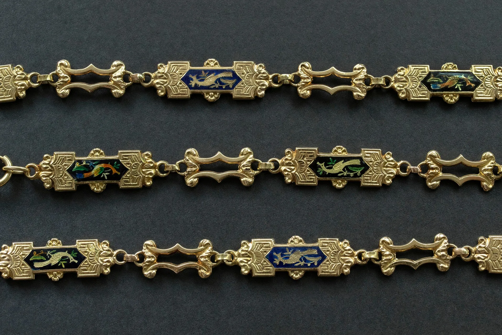 Early 19th Century Swiss Enamel Chain