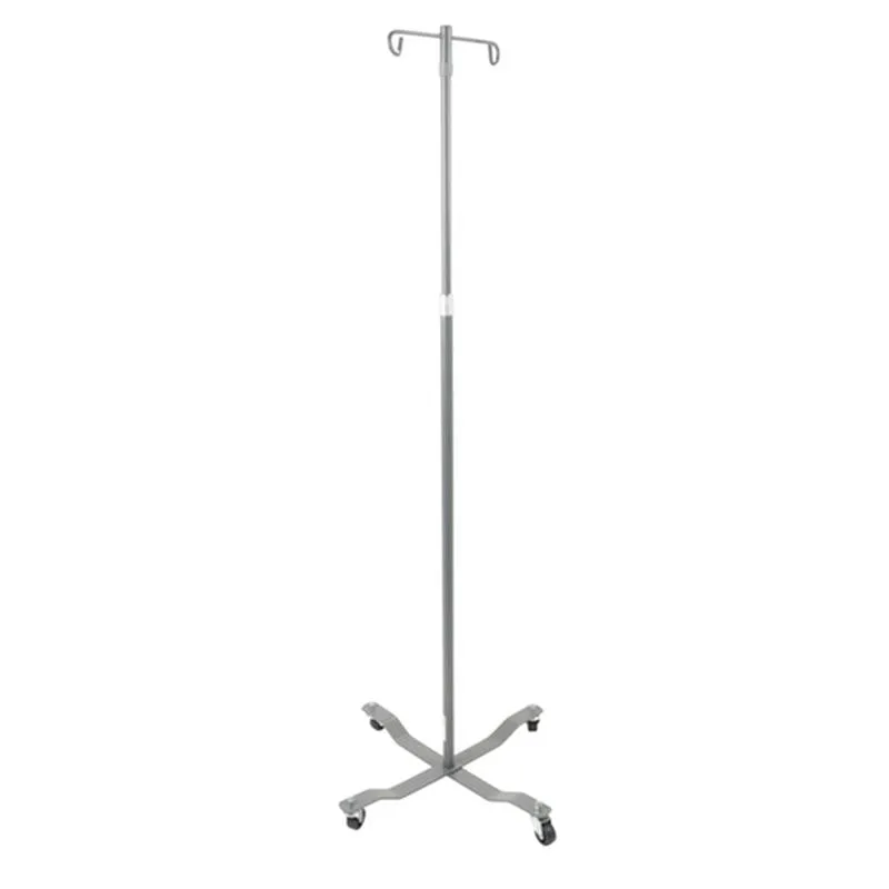 Economy Removable Top I. V. Pole, 2 Hook Top, Silver Vein - 1 Each