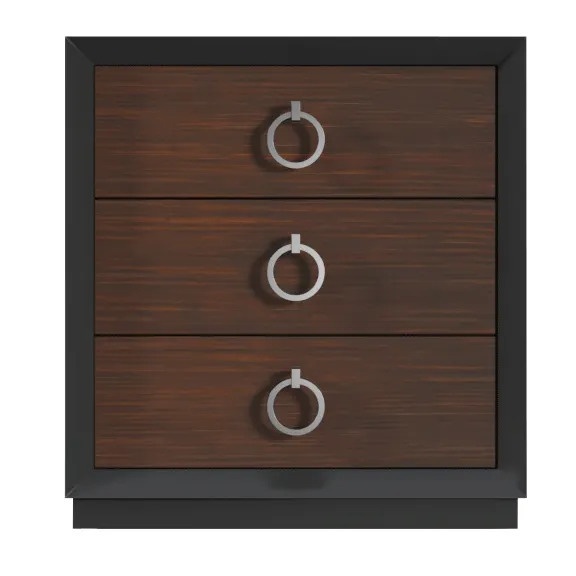 Emporio Black Nightstand SET