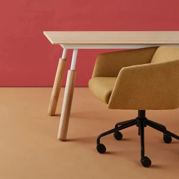 Envoy Desk with Dowel Legs by Gus Modern