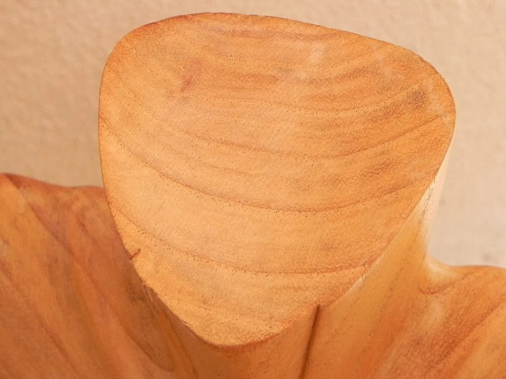 Female Nude Wood Torso Table Sculpture