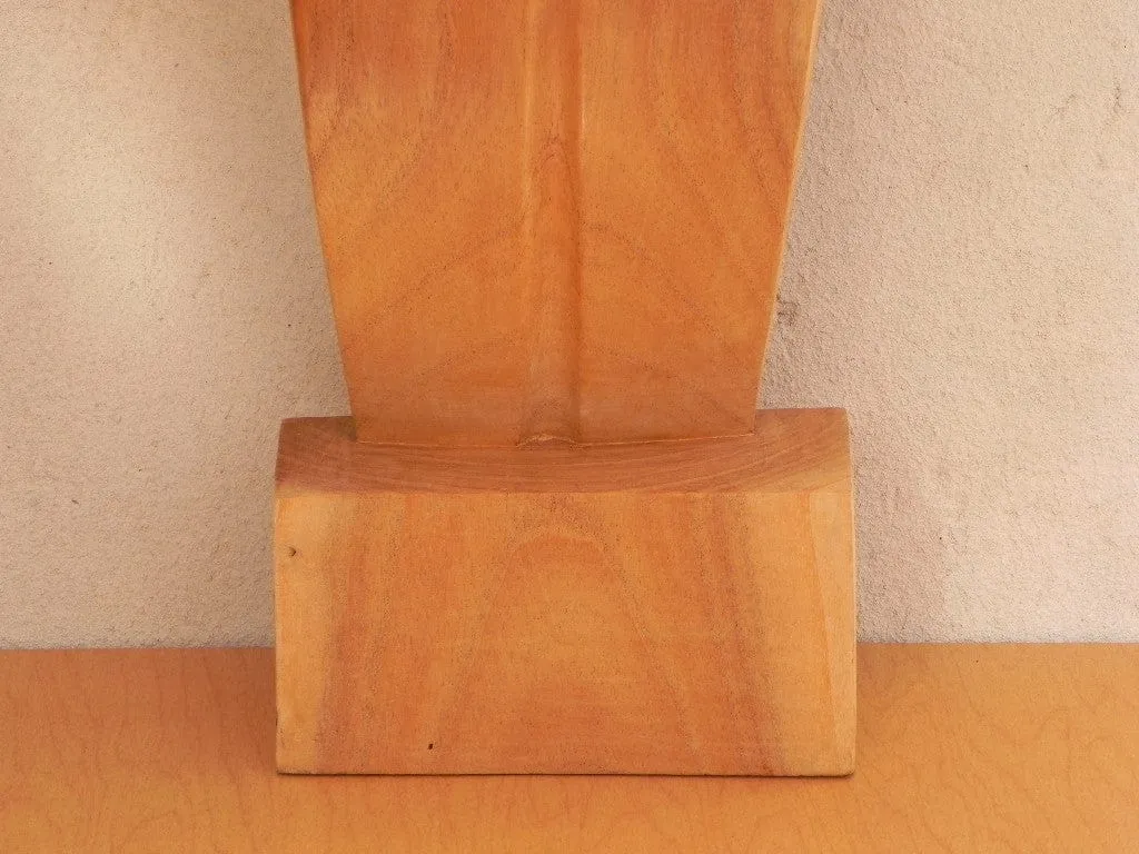 Female Nude Wood Torso Table Sculpture