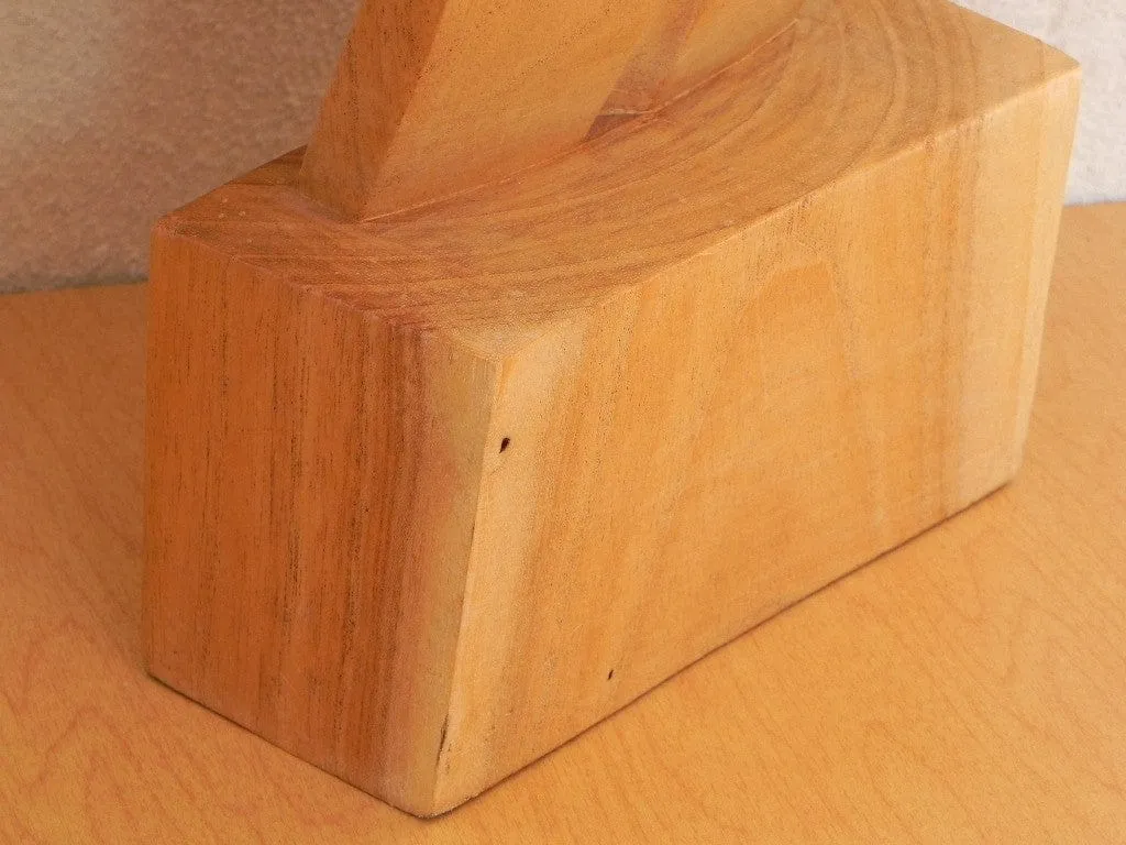 Female Nude Wood Torso Table Sculpture