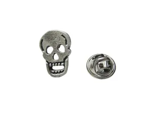 Flat Skull Pendant Lapel Pin