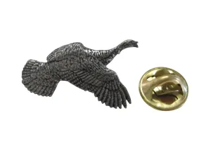 Flying Turkey Bird Lapel Pin