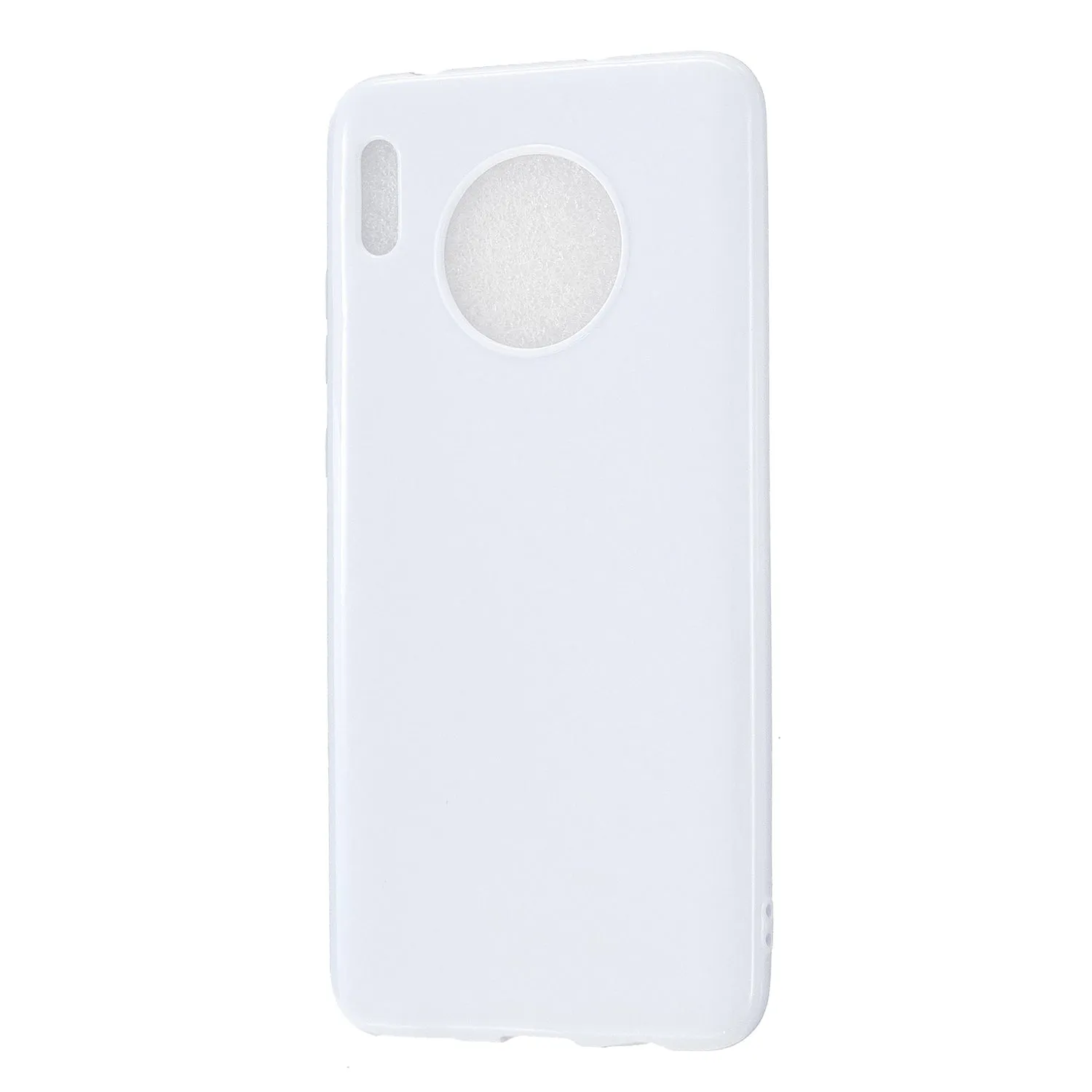 For HUAWEI Mate 30/30 Lite/30 Pro Cellphone Case Simple Profile Soft TPU Shock-Absorption Phone Cover Bright black