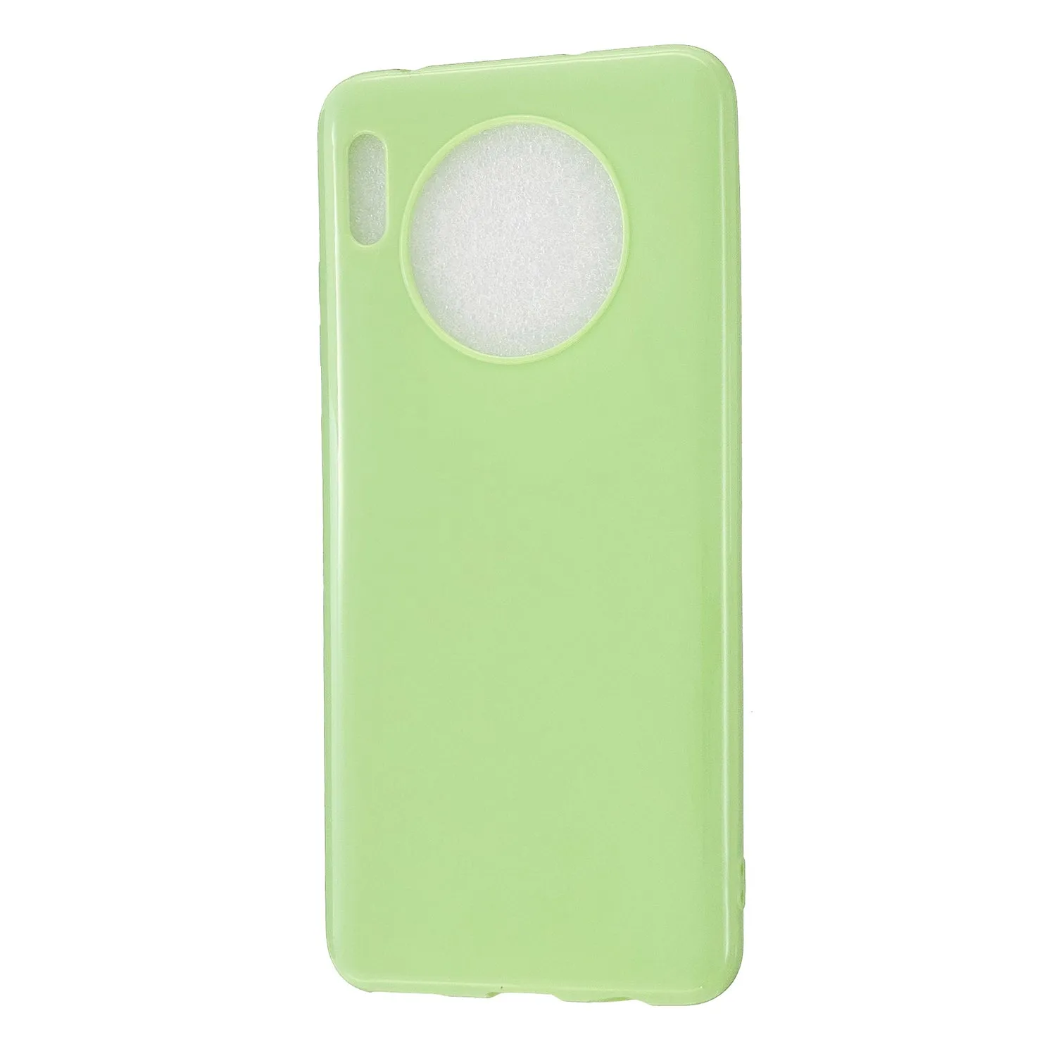For HUAWEI Mate 30/30 Lite/30 Pro Cellphone Case Simple Profile Soft TPU Shock-Absorption Phone Cover Bright black