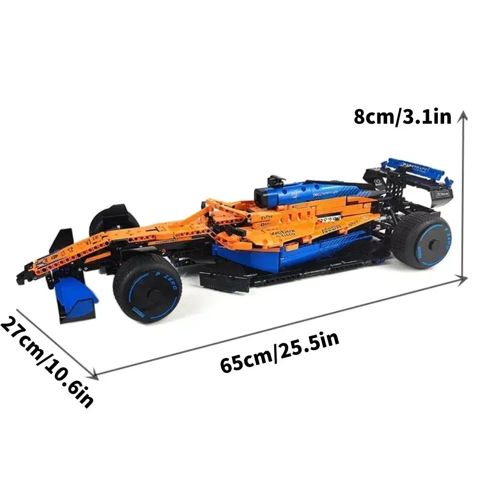 Formula 1 Performance Speed Car Replica: 1642-Piece Building Set