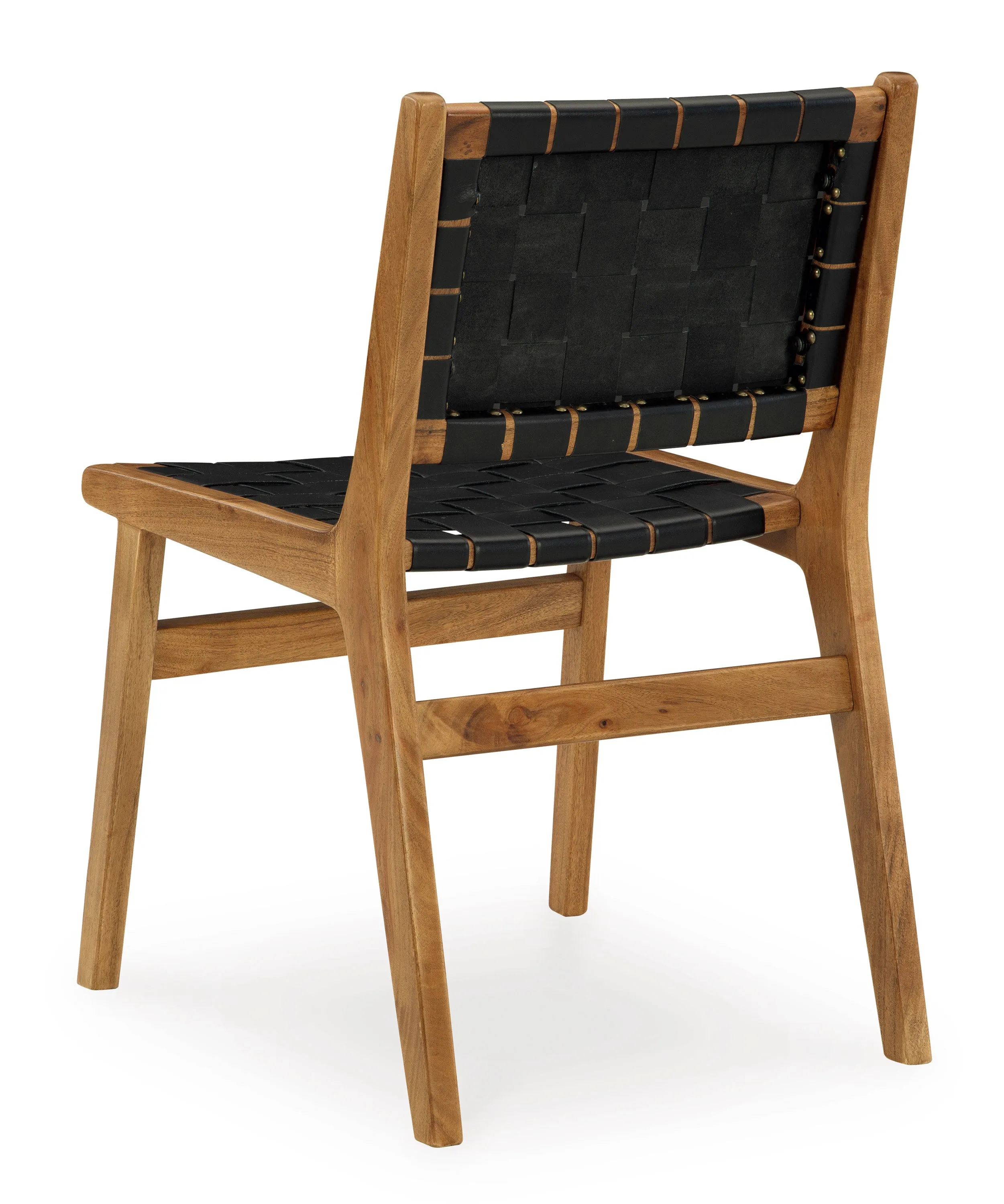 Fortune Leather & Wood Chairs (set of 2)