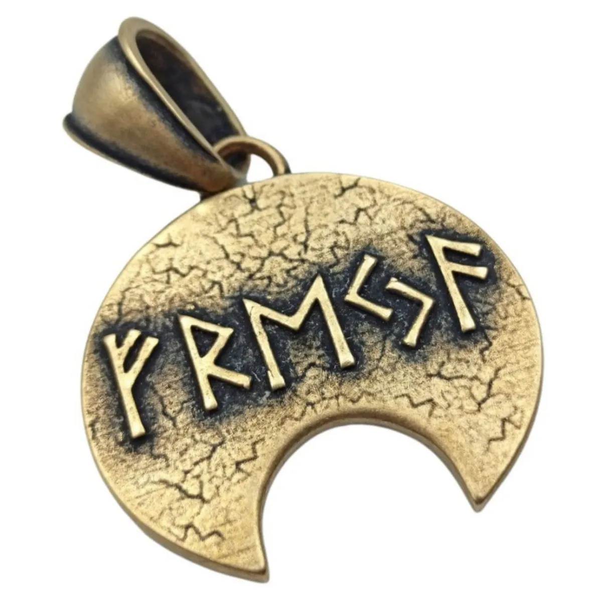 Freya goddess bronze pendant
