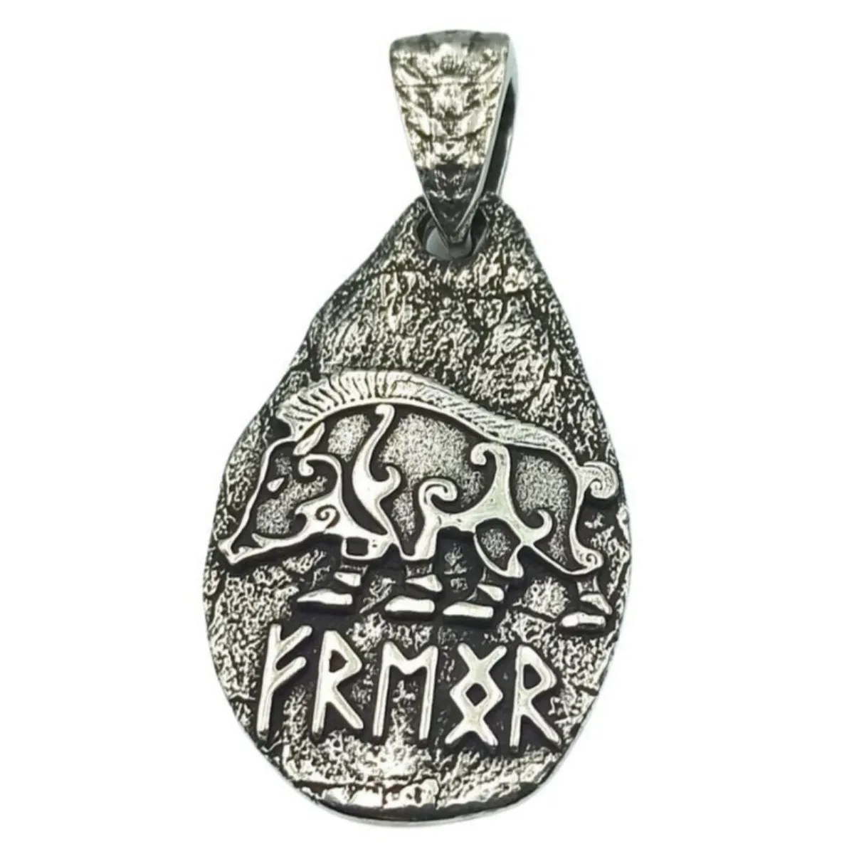 Freyr boar rune pendant