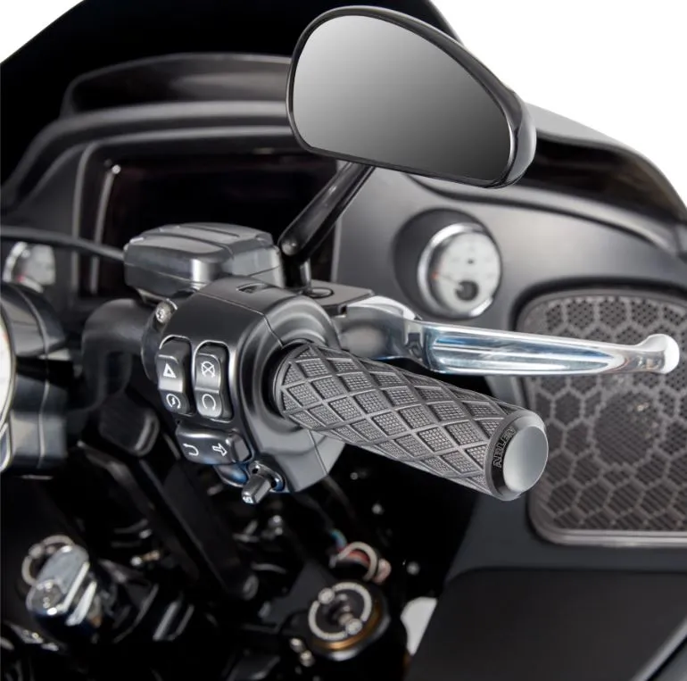 Fusion Diamond Grips, Black - Cable Throttle