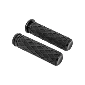 Fusion Diamond Grips, Black - Cable Throttle