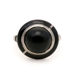 GEO ONYX RING