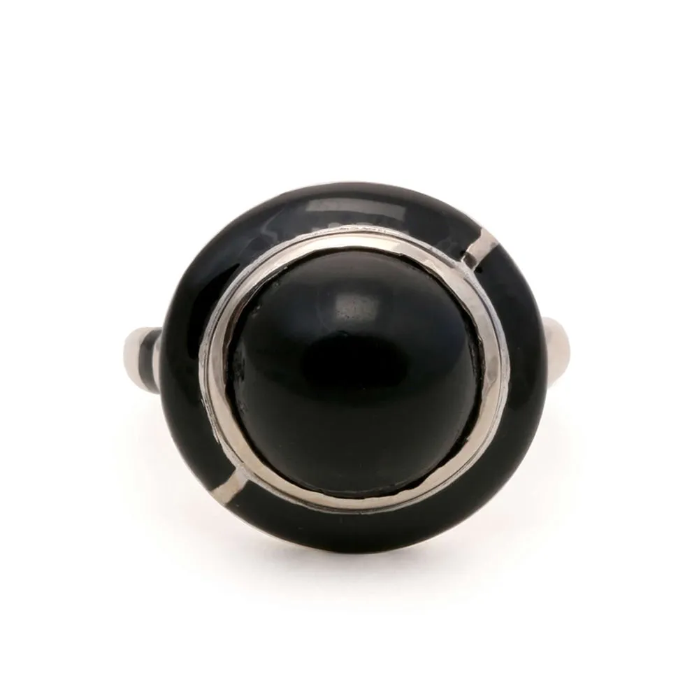 GEO ONYX RING