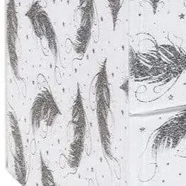 Glitter Feathers 2 Drawer Jewellery Storage Box Chest