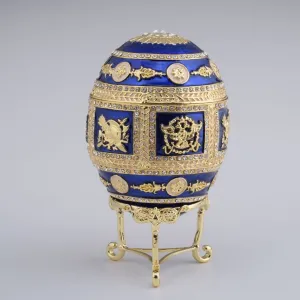 Golden Blue Faberge Egg