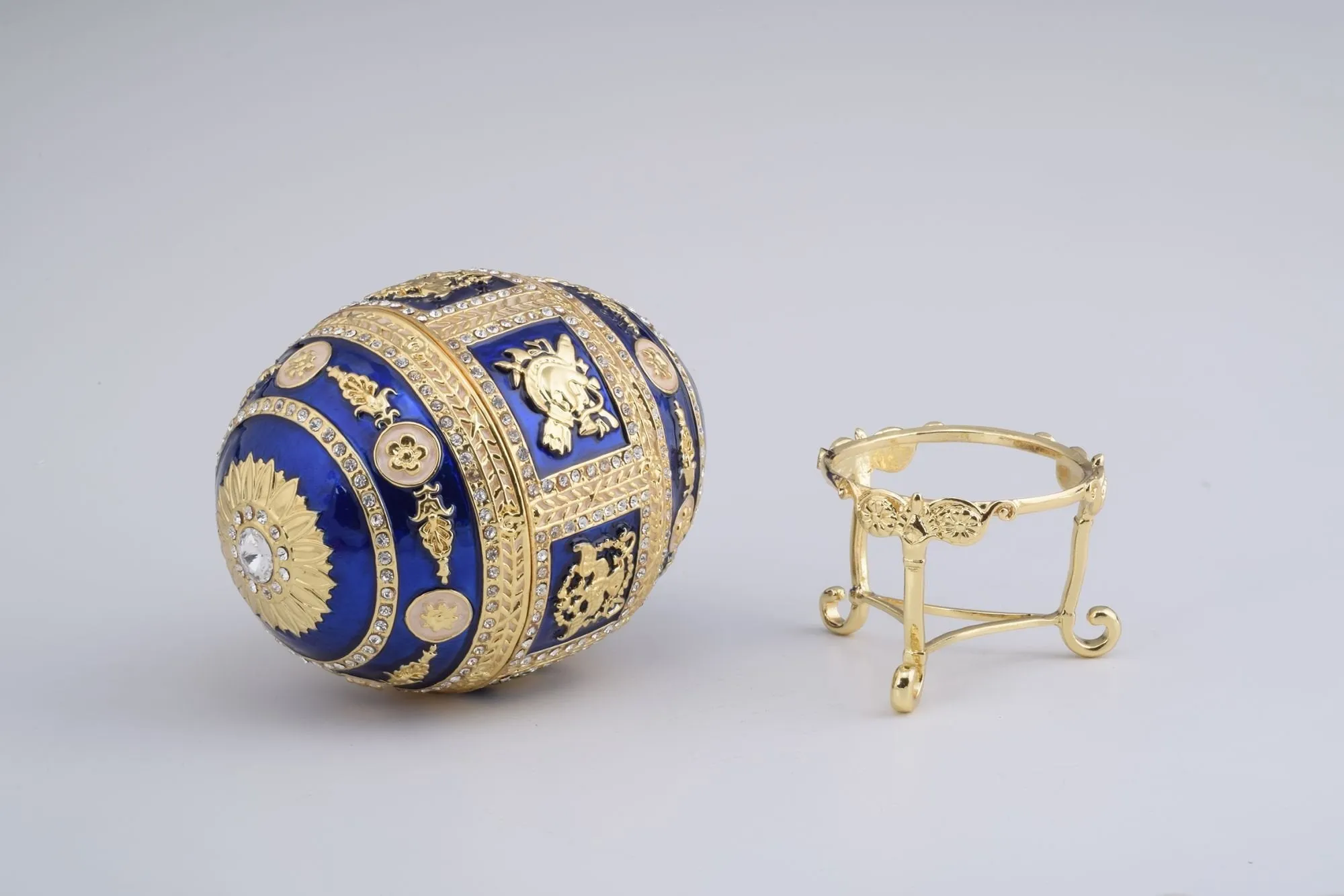 Golden Blue Faberge Egg